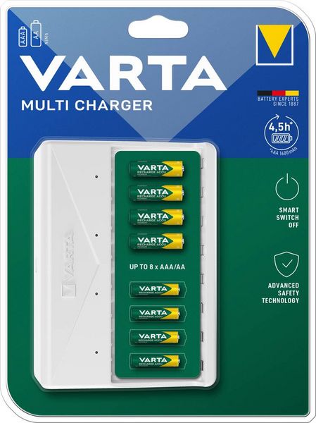 Produktbild: Varta Multi Charger Rundzellen-Ladeger&auml;t NiMH Micro (AAA), Mignon (AA)