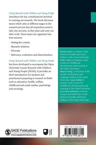 Produktbild: Doing Research with Children and Young People