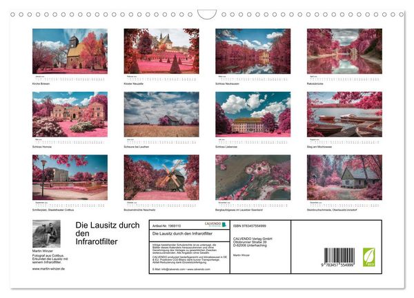 Produktbild: Die Lausitz durch den Infrarotfilter (Wandkalender 2026 DIN A3 quer), CALVENDO Monatskalender