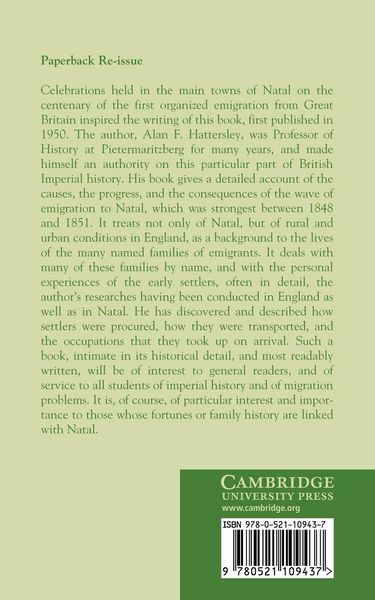 Produktbild: The British Settlement of Natal