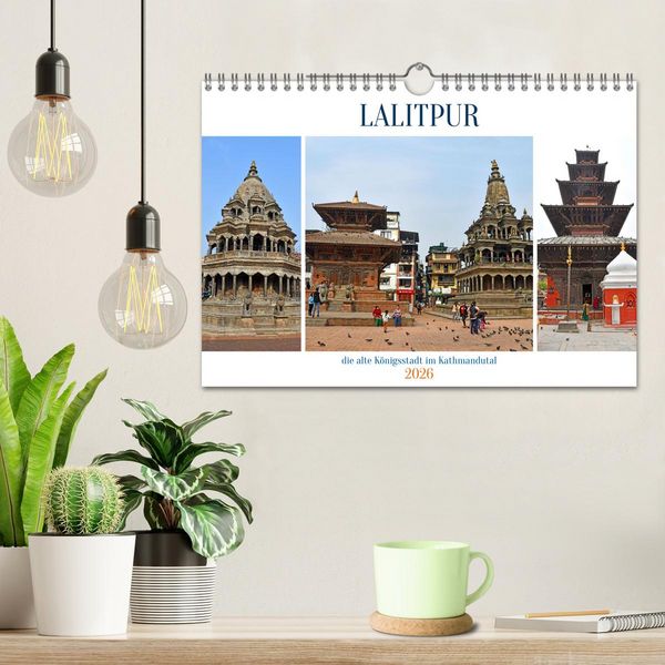 Produktbild: LALITPUR, die alte K&ouml;nigsstadt (Wandkalender 2026 DIN A4 quer), CALVENDO Monatskalender