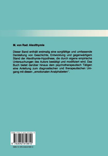 Produktbild: Alexithymie