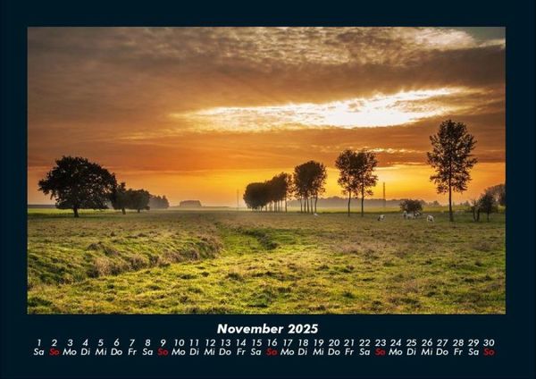 Produktbild: Landschaftskalender 2025 Fotokalender DIN A4