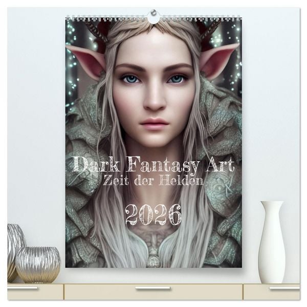 Produktbild: Dark Fantasy Art - Zeit der Helden (hochwertiger Premium Wandkalender 2026 DIN A2 hoch), Kunstdruck in Hochglanz