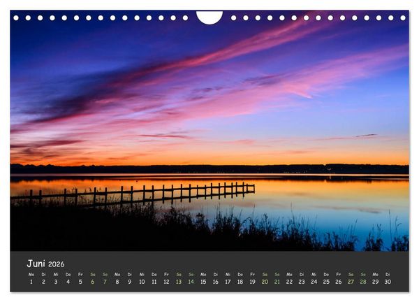 Produktbild: Ammersee bis Walchensee - Traumlandschaften im Voralpenland (Wandkalender 2026 DIN A4 quer), CALVENDO Monatskalender