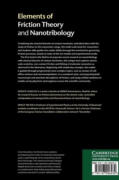 Produktbild: Elements of Friction Theory and Nanotribology