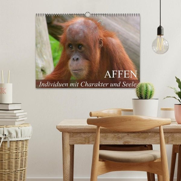 Produktbild: Affen - Individuen mit Charakter und Seele (Wandkalender 2026 DIN A3 quer), CALVENDO Monatskalender