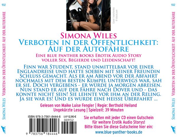 Produktbild: Verboten in der Öffentlichkeit: Auf der Autofähre | Erotik Audio Story | Erotisches Hörbuch Audio-CD