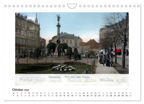Produktbild: Gr&uuml;&szlig;e aus Chemnitz (Wandkalender 2026 DIN A4 quer), CALVENDO Monatskalender