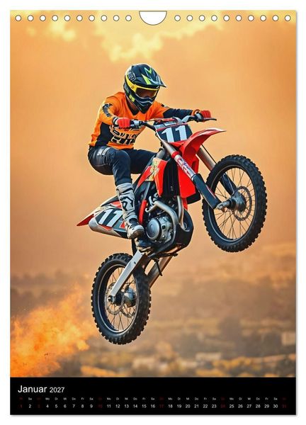 Produktbild: Adrenalin am Limit - Grenzenlose Motocross Action (Wandkalender 2027 DIN A4 hoch), CALVENDO Monatskalender