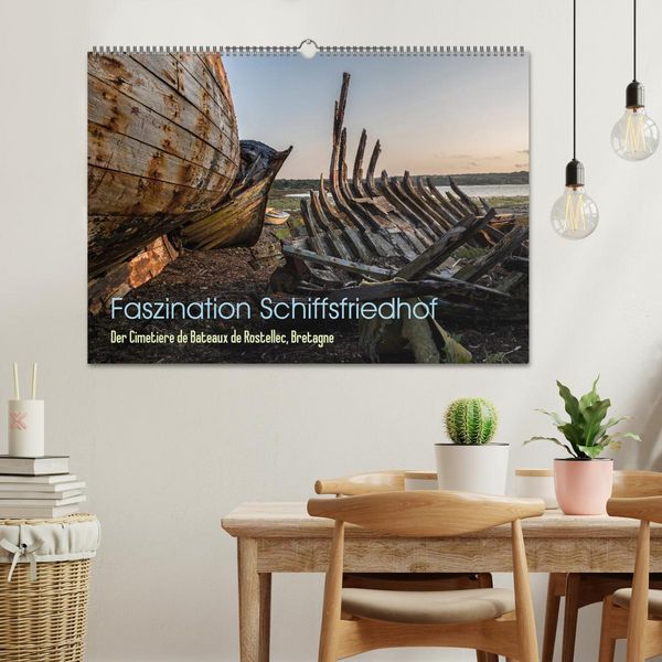 Produktbild: Faszination Schiffsfriedhof (Wandkalender 2026 DIN A2 quer), CALVENDO Monatskalender