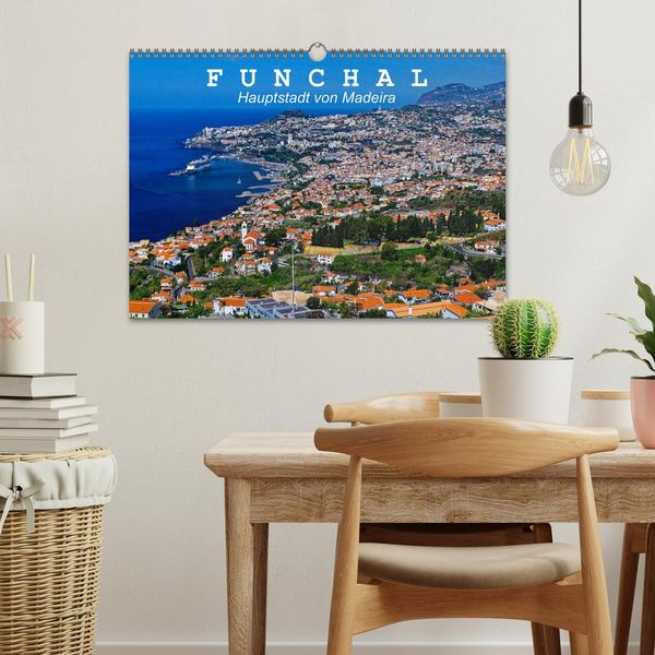 Produktbild: Funchal - Die Hauptstadt von Madeira (Wandkalender 2026 DIN A3 quer), CALVENDO Monatskalender