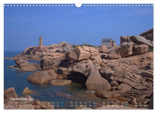 Produktbild: Bretagne - Sehnsucht in Blau (Wandkalender 2026 DIN A3 quer), CALVENDO Monatskalender