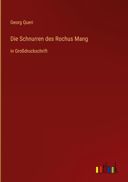 Produktbild: Die Schnurren des Rochus Mang