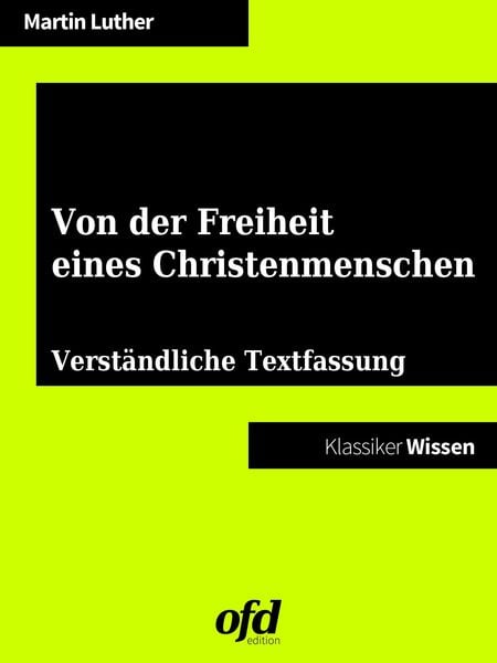 Produktbild: Von der Freiheit eines Christenmenschen