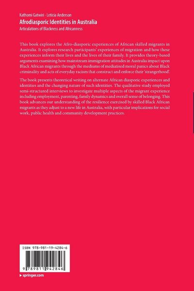 Produktbild: Afrodiasporic Identities in Australia