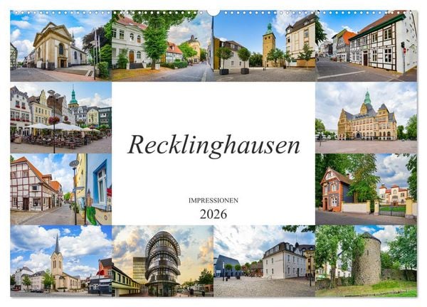Produktbild: Recklinghausen Impressionen (Wandkalender 2026 DIN A2 quer), CALVENDO Monatskalender