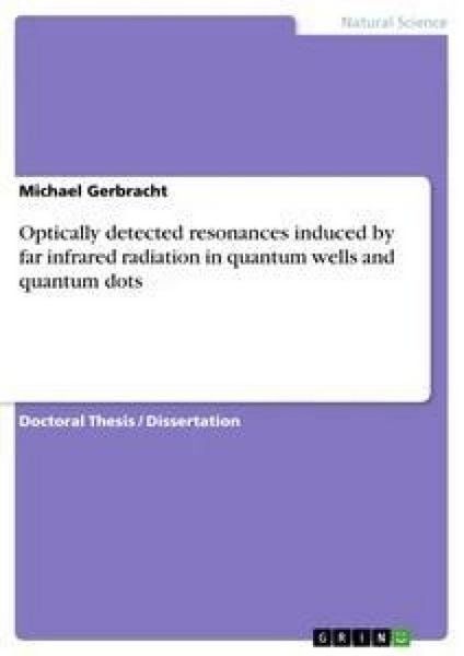 Produktbild: Optically detected resonances induced by far infrared radiation in quantum wells and quantum dots