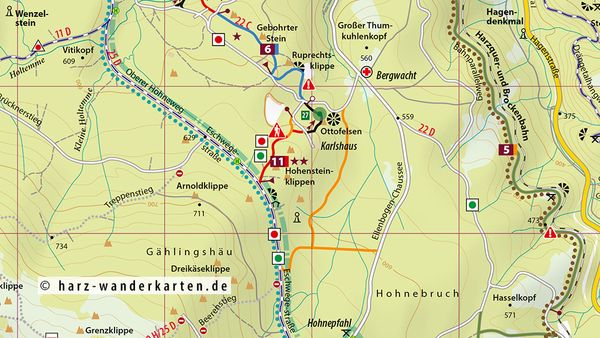 Produktbild: MTB Trail-Karte Harz: Wernigerode - Ilsenburg - Schierke - Brocken