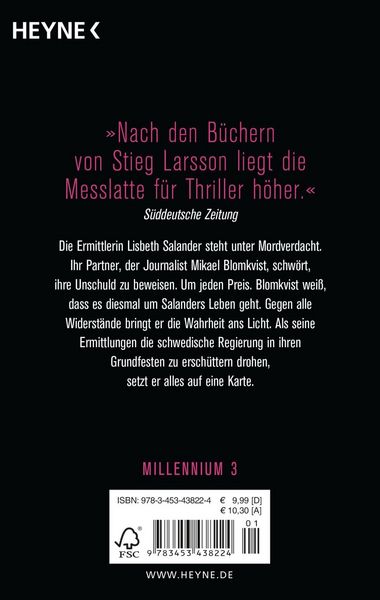 Produktbild: Vergebung / Millennium Band 3