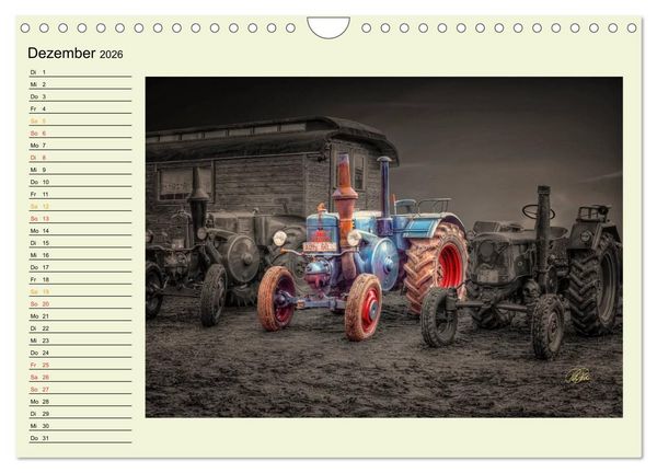 Produktbild: Traktoren - Oldtimer (Wandkalender 2026 DIN A4 quer), CALVENDO Monatskalender