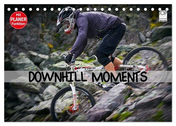 Produktbild: Downhill Moments (Tischkalender 2026 DIN A5 quer), CALVENDO Monatskalender