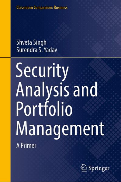 Produktbild: Security Analysis and Portfolio Management