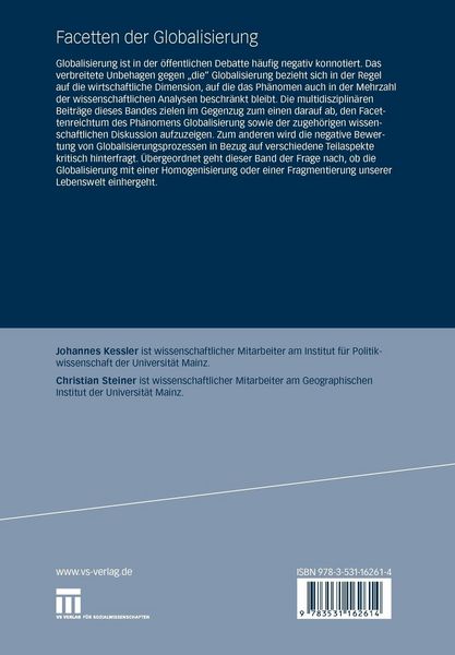 Produktbild: Facetten der Globalisierung