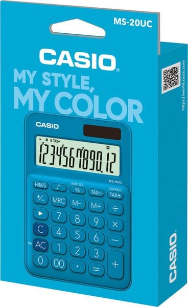 Produktbild: CASIO&reg; Tischrechner MS-20UC, blau