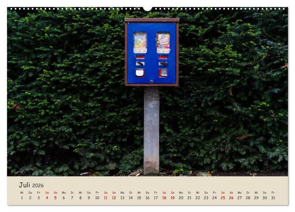 Produktbild: Kaugummiautomaten (hochwertiger Premium Wandkalender 2026 DIN A2 quer), Kunstdruck in Hochglanz