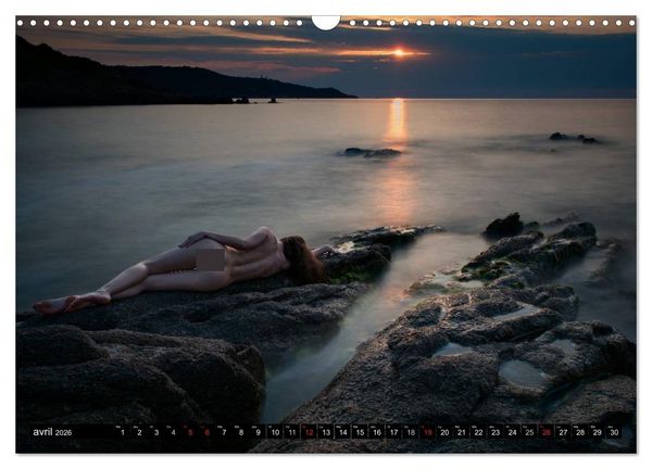Produktbild: Saint-Tropez Les paysages et le nu (Calendrier mural 2026 DIN A3 vertical), CALVENDO calendrier mensuel