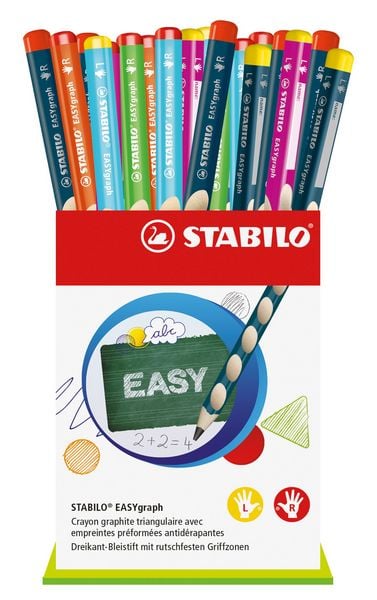 Produktbild: STABILO Bleistifte EASYgraph Dreikant HB f&uuml;r Links- und Rechtsh&auml;nder in 8 Farben, 36er Set