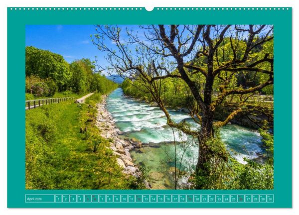 Produktbild: Sch&ouml;ne Gr&uuml;&szlig;e aus Hallein (hochwertiger Premium Wandkalender 2026 DIN A2 quer), Kunstdruck in Hochglanz
