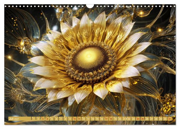 Produktbild: Luminous Garden. Wo Biologie und KI verschmelzen (Wandkalender 2027 DIN A3 quer), CALVENDO Monatskalender