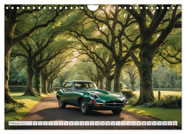 Produktbild: Virtual Classic Cars (Wandkalender 2026 DIN A4 quer), CALVENDO Monatskalender
