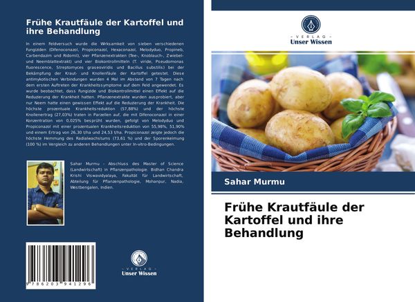 Frühe Krautfäule der Kartoffel und ihre Behandlung, Taschenbuch von Sahar Murmu, Verlag Unser Wissen, 9786203941296