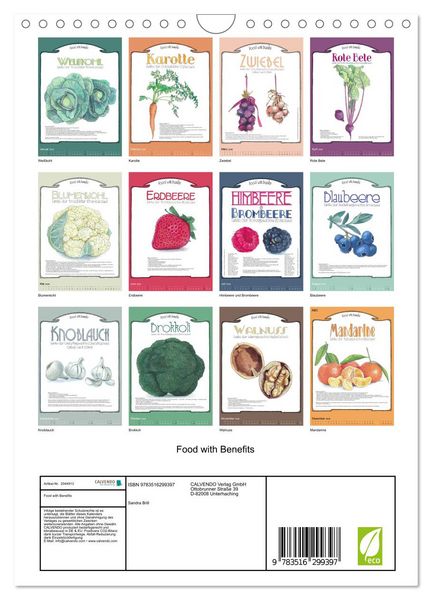 Produktbild: Food with Benefits (Wandkalender 2026 DIN A4 hoch), CALVENDO Monatskalender