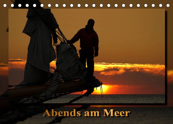 Produktbild: Abends am Meer (Tischkalender 2022 DIN A5 quer)