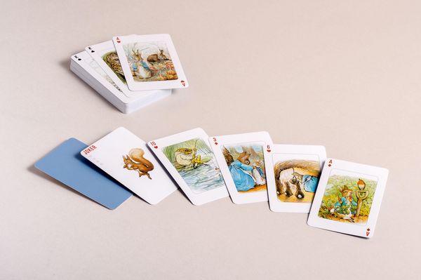 Produktbild: Kartenspiel Beatrix Potter. 54 Spielkarten mit 53 Motiven von Peter Hase und seinen Freunden