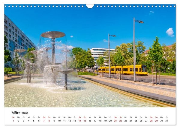 Produktbild: Dresden, Pure Eleganz an der Elbe (Wandkalender 2026 DIN A3 quer), CALVENDO Monatskalender