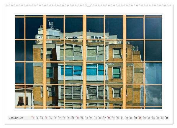Produktbild: Spiegelnde Fassaden (hochwertiger Premium Wandkalender 2026 DIN A2 quer), Kunstdruck in Hochglanz
