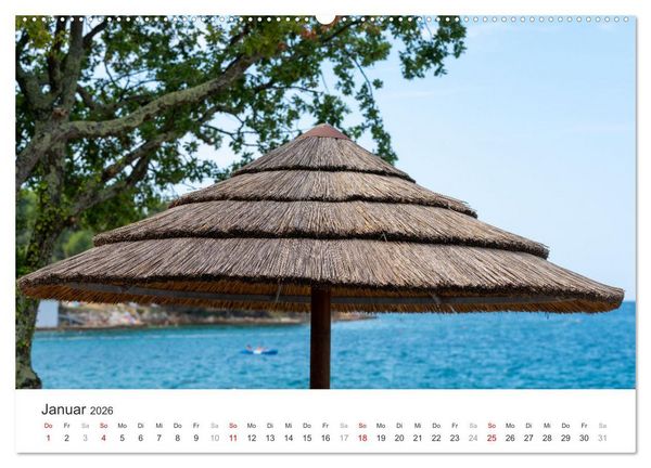 Produktbild: Porec Kalender - Die kroatische Stadt an der Adria (hochwertiger Premium Wandkalender 2026 DIN A2 quer), Kunstdruck in Hochglanz