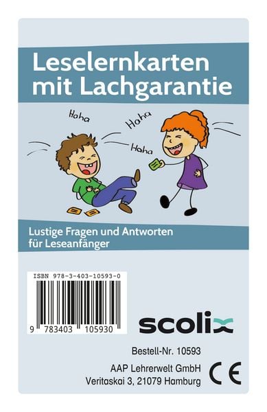 Produktbild: Leselernkarten mit Lachgarantie