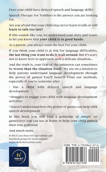Produktbild: Speech Therapy for Toddlers Develop Early Communication Skills With 137 GAMES Designed by a Speech and Language Therapist Activities for Pre-School Ki