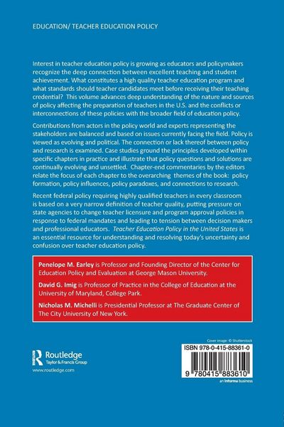 Produktbild: Teacher Education Policy in the United States