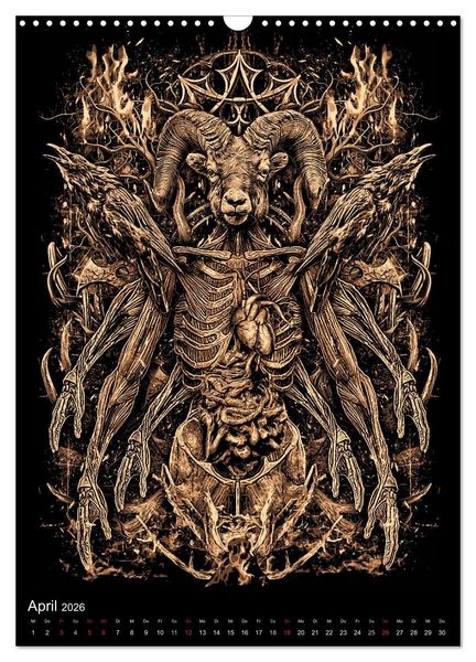 Produktbild: BLOODBOY/FEAR ILLUSTRATION (Wandkalender 2026 DIN A3 hoch), CALVENDO Monatskalender
