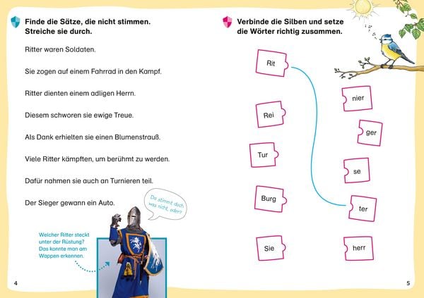 Produktbild: WAS IST WAS Erstes Lesen. Leser&auml;tsel Ritter und Burgen