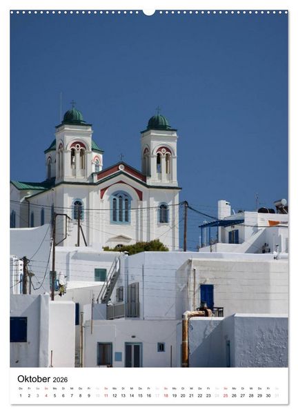 Produktbild: Liebenswertes Paros, Insel der Kykladen (hochwertiger Premium Wandkalender 2026 DIN A2 hoch), Kunstdruck in Hochglanz