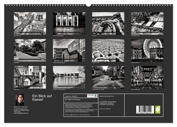 Produktbild: Ein Blick auf Kassel (hochwertiger Premium Wandkalender 2026 DIN A2 quer), Kunstdruck in Hochglanz