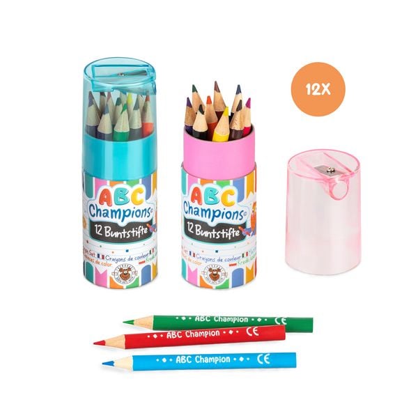Produktbild: ABC Buntstift-Set mit Spitzer 12teilig